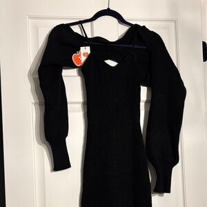Cider Knit Split Sweater Dress & Shrug